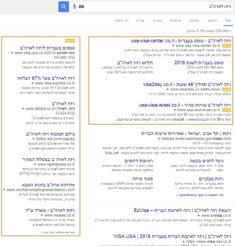 פרסום ברשת החיפוש של גוגל